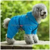 Designer Dog Clothes Winter Apparel Waterproof Windproof Dogs Coats Warm Fleece Padded Cold Weather Pet Snowsuit For Chihuahua Poodles Dhut8