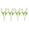 Decorative Flowers 8 Pcs Simulation Tulip Fake Flower Bedroom Tulips Decor Artificial Office Lifelike Faux For Decoration Bridal Branch