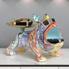 Decoratieve objecten Figurines Noordse luxe huisdecoratie Frans bulldog standbeeld decor opslaglade woonkamer slaapkamer hond beeldje interieur 231218