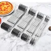 Cake Tools 3/5/6/7 Dubbele kop Wielen Roestvrijstalen Deegverdelersnijder Pasta Verstelbare Rolmes Pizza Gebak Dunschiller Bakgereedschap 231216