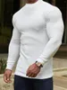 Herren-T-Shirts, Herren-Herbst-Workout-Langarm-Unterhemd-T-Shirt