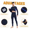 Men's Thermal Underwear Thermal Underwear Set for Men Long Johns Long Sleeve Sport Base Layer Suit Winter Warm Top Bottom for Workout Skiing Running 231218