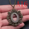 Pendant Necklaces Antique Bronze Color Fit Oval 18X25Mm Base Setting Necklace Materials Supplies Jewelry Making