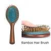 Hoofdmassager Bamboo Haarborstel Airbag Massage Hoofdhuid Kam natuurborstels Anti Static Hair Styling Tools Massage Verbeter de haargroei 231218