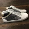 Itália Marca Mid Slide Star High-Top Estilo Mulheres Superstar Sneakers Sapatos Casuais Designer Rainers Lantejoulas Clássico Branco Do-Old Dirty Men Sapato 004