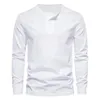 T-shirt da uomo T-shirt a maniche lunghe per il tempo libero pullover taglie forti