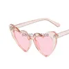 Okulary przeciwsłoneczne w kształcie serca dla kobiet modne okulary przeciwsłoneczne Uv400 Ochrona okularów okulary przeciwsłoneczne Akcesoria damskie J231218