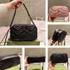 Designer Cross Body Camera Bag Women Marmont Luxurys 2 GS Square Shoulder Breve Handväska 7A Högkvalitativa damer Purse Markes Chains Handväskor Cross-Body Girl