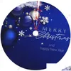 Decorações de Natal Árvore Saia Azul Bola Fir Ramo de Floco de Neve Tapete para Feriado Xmas Ano Lobby Home Ornamento Gota Entrega Jardim F Dhj0n