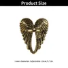 Band Rings Fashion Accessories Hip Hop Women Men Wedding Party Single Big Heart Shape Wings Metal Retro Angel Ring 231219