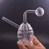 Handheld Hookahs Glass Oil Burner Bong for Dab Rigs Water Bubbler Pipe Detachable Design Ash Catcher Recycler Bong with Replaceable Oil Pot Wholesale Price