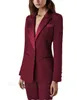 Dameskostuums Blazers Zwart Damespak 2-delige outfits voor bruiloft Smoking Feest Kantoor Werk Slim Fit Zakelijk Dame Blazer met broek 231219