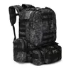 Torby 50L taktyczny plecak 4 na 1 torby wojskowe armia plecak plecak Molle Outdoor Sport Bag Men Camping Toranin Traving Bag