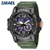 SMAEL Dual Time Mannen Horloges 50m Waterdichte Militaire Horloges voor Mannelijke 8007 THOCK Resisitant Sport Horloges Geschenken Wtach 2204213032