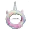 Acessórios para o cabelo 2xpc Sweat Hairband para meninas banda de pelúcia de bandeira de animal de cabeça