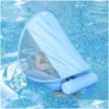 Bath Toys Mambobaby Effen Icke-inflatable Nyfödd Taille Float Lie Down Pool Swimming Ring Swim Trainer för Baby262x Drop Delivery Baby OTJ30
