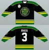 Maillot de hockey # 3 Ross Rhea St. John's Shamrock 100% cousu n'importe quel nom n'importe quel numéro Maillots de hockey personnalisés S-5Xl 74