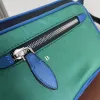 Vintage nylon crossbody axelväska läder satchel trim flerfärgade lyxiga designers lätta flygare arkiv beige mens väska bälte väska för kvinnor