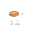 حلقات الفرقة Yhpup Sun Star Moon Ring المجوهرات الفولاذ المقاوم للصدأ المجوهرات الأنيقة المعدنية Joyera Acero Inoxidable Mujer Gift 231219