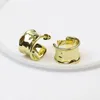 Stud 10 paires de boucles d'oreilles rondes en métal classique design simple mode belle métal femmes bijoux 30711 231218
