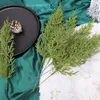 Decorative Flowers 1-10PCS Christmas Artificial Pine Needles Branch Xmas Tree Wreath Green Fake Plant For Home Decor Wedding Bouquet DIY