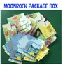 Anpassad tryckt Dank Vapes vagnar Moonrock Paper Package Box Vape Patron Förpackning Vaxkoncentrat Plastpaket Mylar Bag