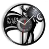 Настенные часы для танцовщицы на шесте, часы для ночного клуба, сексуальные женские стриптизерши, подарок для танцоров, танцевальных пластинок современного искусства