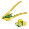 Miljövänlig citronsaft 2 i 1 handhållen Aluminium Alloy Lemon Orange Citrus Squeezer Press Fruits Kitchen Tools328V