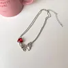 Pendant Necklaces Heart Necklace Adjustable Choker Chain Beads For Woman