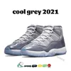 High 11s Cool Grey 2021 low 11 chaussures de basket-ball pour hommes blanc Bred Concord 45 légende bleu 25e anniversaire agrumes Casquette