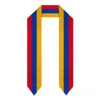 Halsdukar Armenia flagga halsduk topptryck examen Sash stal internationell studie utomlands unisex party accessory212v