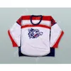 Maglia da hockey bianca personalizzata DAVID HYMOVITZ 16 ELMIRA JACKALS NUOVA cucitura superiore S-M-L-XL-XXL-3XL-4XL-5XL-6XL