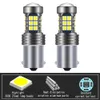 Yeni dekoratif ışıklar 2pcs Otomatik LED Ters Ampul 1156 P21W 7506 BA15S Araba Yedek Sinyal Lambası Kanbus Hatası Mitsubishi Colt Mirage Shogun