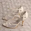 Sukienka buty Wedopus High Heel for Women Pasp Pasek Peep Peep Stopa Mary Jane Wedding Sandals