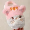 Pantofola invernale peluche per bambini pantofola gatto animale cartone animato scarpe per bambini Babi infradito piatto adorabile piccolo gattino pantofole morbide per interni 231219