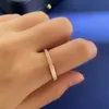 Bandringe Ring Solid 925 Sterling Schmuck Silber Diamond Ring Solitaire Einfache runde dünne Bandringe Finger für Frauen Element Juwelei Cyd23121902