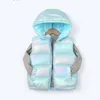 LU-1846 Children's down cotton vest thick color vest for boys and girls warm vest for babies