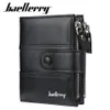 財布baellerreryの男性ファッション短い財布でコインポケットヴィンテージダブルジッパーウォレット男性カードホルダーw0212543