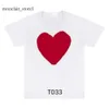 comme de garcon 2023 Moda Uomo Gioca T Shirt di alta qualità Designer Hearts Casual Donna S Des Badge 8092