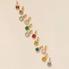Ожерелья с подвесками, разноцветное блестящее ожерелье с цирконом, подвески с камнями для девочек, ювелирные изделия, женские аксессуары на день рождения, сделай сам