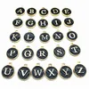 26pcs lot 12 15mm 새로운 도착 에나멜 A-Z 알파벳 초기 문자 매력 DIY 브레이슬릿 보석 제작을위한 수제 펜던트 249Y