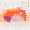 Bath Toys Baby For Kids Music Dinosaur Bubble Hine Tub Soap Matic Maker Rum Toy 221118 Drop Delivery Maternity Shower OTP05