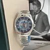 Relógio de luxo para homens Relógio de designer de alta qualidade relógio clássico novo relógio pulseira de borracha, pulseira de aço inoxidável safira relojes à prova d'água caixa de relógio moonswatch