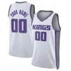 Sacramento''Kings''Custom Basketball Jersey De''aaron Fox Domantas Sabonis Keegan Murray Harrison Barnes schwarz weiß rot blau 2023-24 Stadt je