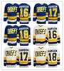 2016 Brothers Charlestown Slap Shot Película CCM Hockey Jerseys Barato 16 Jack Hanson 17 Steve Hanson 18 Jeff Hanson 7 Reggie DUNLOP Azul 85