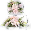 Flores decorativas girassol artificial casamento arco decoração limiar guirlanda rosa flor falsa para casa festa decorações de parede sinal de boas-vindas