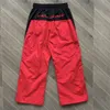 Pantaloni sportivi ricamati 2024ss 1 Pantaloni da uomo oversize rossi di qualità Pantaloni da jogging con coulisse da donna