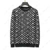 designer mens sweater clothing pullover wool casual grid striped patchwork sweatshirt geometry patchwork color woollen woolly jumper XXXL