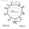 Ножные браслеты Винтажные ножные браслеты для женщин Подвеска в виде морской звезды Ножный браслет Летний пляжный браслет для ног в богемном стиле Браслет на ногу Ювелирные изделия 2023L231219
