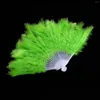 Decorative Figurines Halloween Wedding Feather Fan Costume Home Decor For Dance Accessories